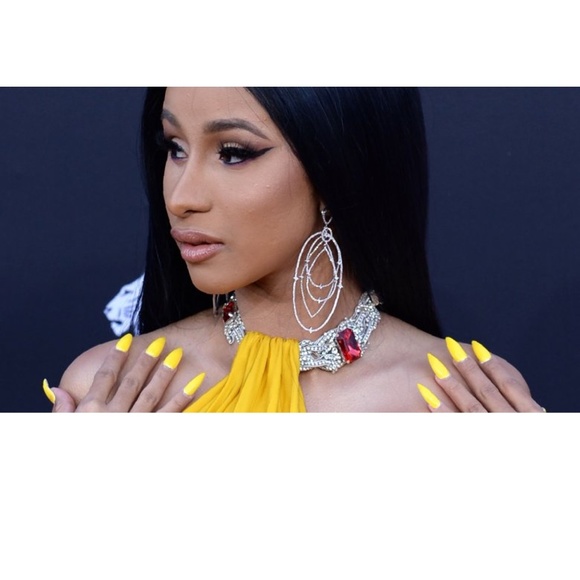 LOREE RODKIN 18K White Gold Spherical Star Drop Diamond Earrings - Picture 5 of 14